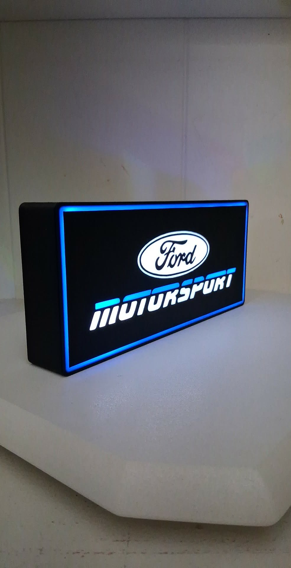 Ford Motor Sport Light LED light box – custom 3D printed – Lit Layer Creations